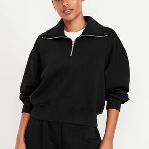 Old Navy Black Cropped Hoodie
